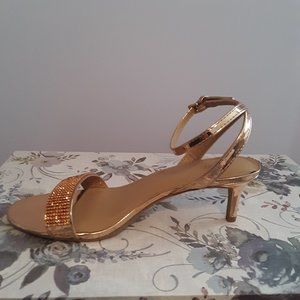 Gorgeous rose gold glitter sandal💫